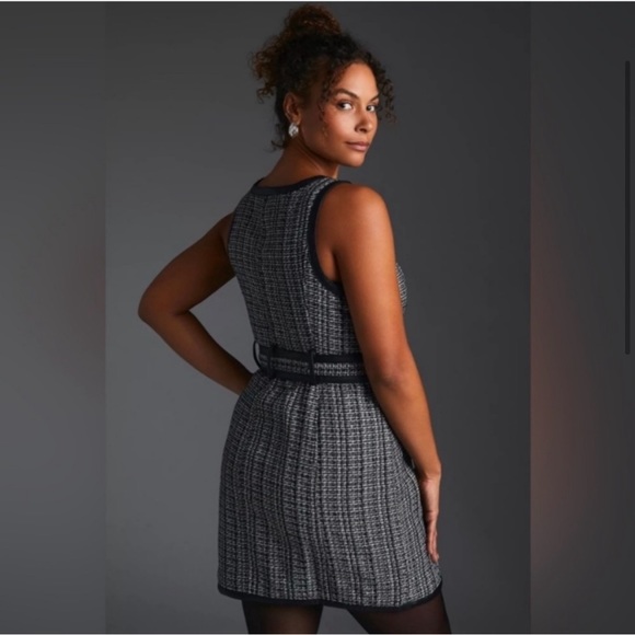 Anthro Maeve tweed mini dress size 10 - Picture 8 of 16